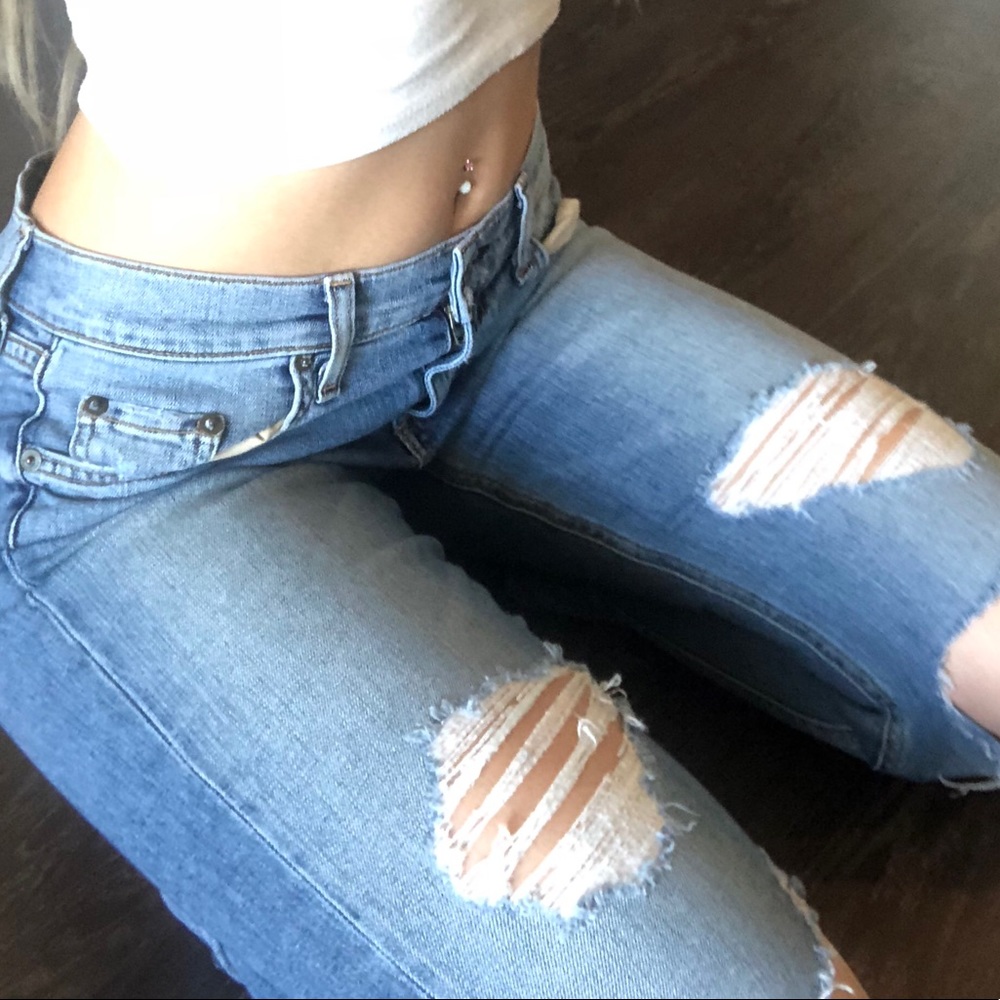 Distressed Rag & Bone Jeans - Picture 3 of 7